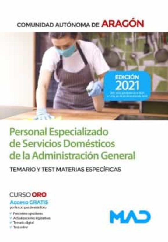 Personal Especializado De Servicios Domesticos: Comunidad Autonoma De Aragon: Temario Y Test De Materias Especificas