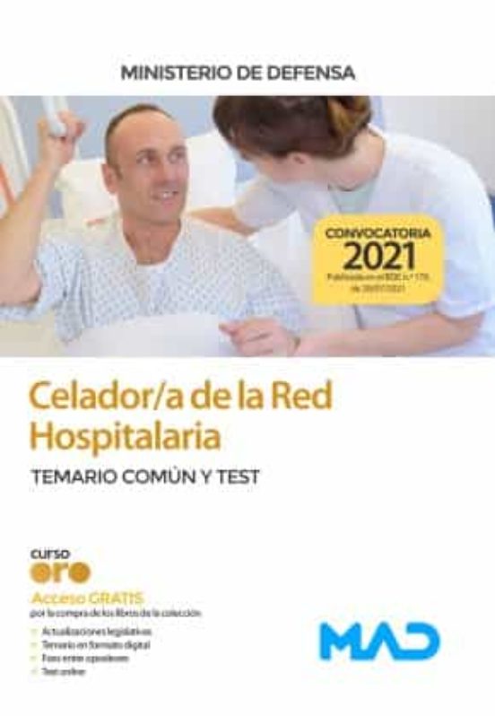 Celador/A De La Red Hospitalaria Del Ministerio De Defensa. Temario Comun Y Test